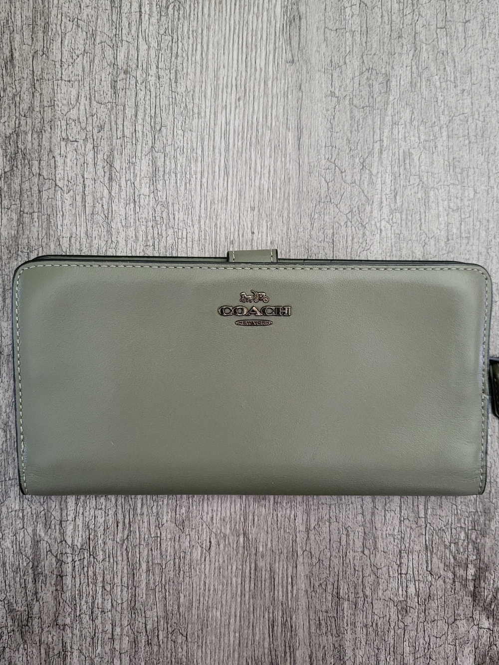 Coach Green Leather Wallet